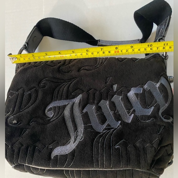 Vintage Juicy Couture Royal Juicy Black Velour Bag from 2009 With Original Tags - Picture 13 of 14